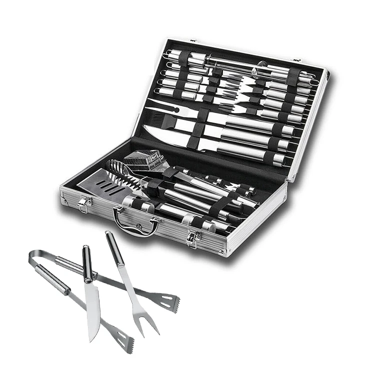 

Multi Barbecue Tools Stainless Steel Grill Accessories BBQ Grill Tools Set