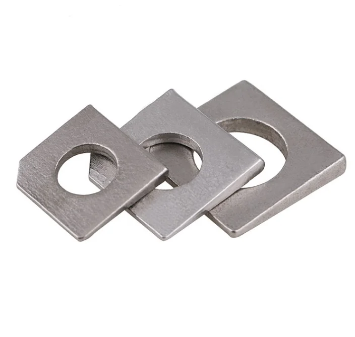 M6 M8 M10 M12 Galvanized Square Round Hole Taper Washers For Slot