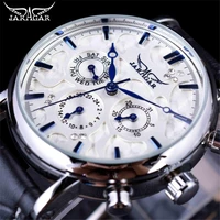 

Jaragar 067 Blue Sky Series Elegant Design Genuine Leather Strap Male Wrist Watch Top Brand Luxury Clock Men Automatic