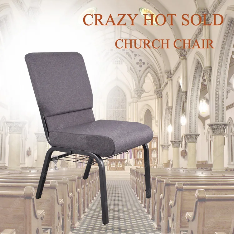 Wholesale pad Blue Church Chairs crazy hot sold church chair interlocking church chair