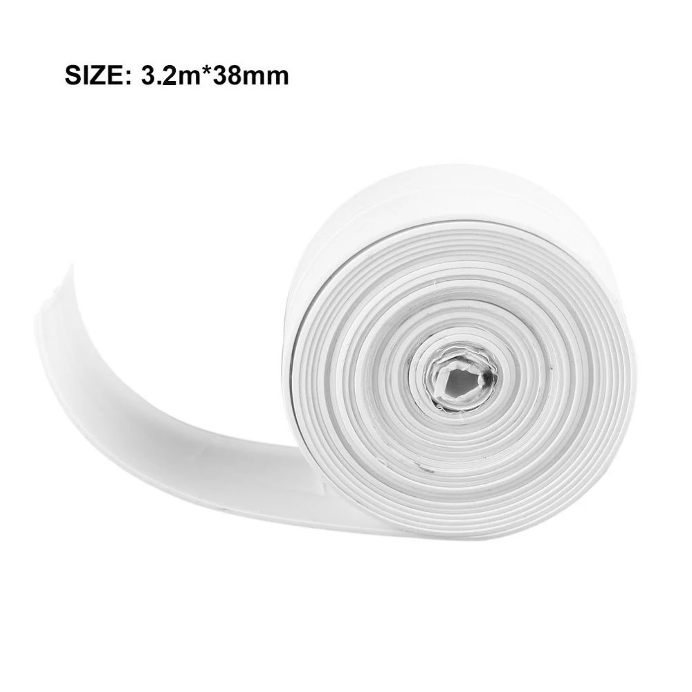 

3.2x38cm Bathroom Shower Sink Bath Sealing Strip Tape White Pvc Self Adhesive Waterproof Wall Sticker For Bathroom Kitchen