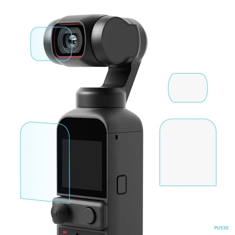 

PULUZ 9H 2.5D HD Tempered Glass Lens Protector Tempered Glass and Screen Protective film for DJI OSMO Pocket 2, Transparent