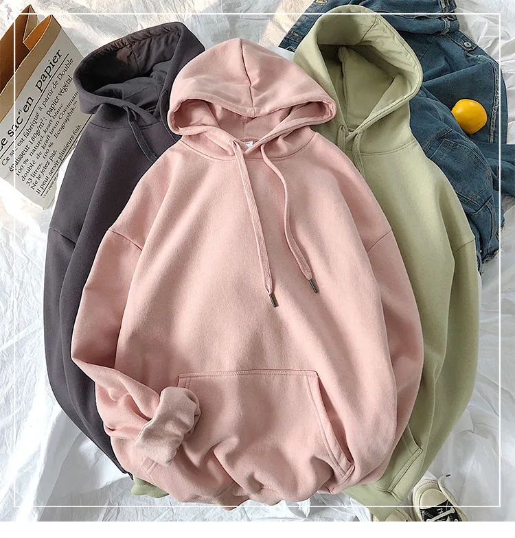 

Oversized Sweatshirts Women Pink Womens Sweatshirt with A Hood Hoodies Ladies Long Sleeve Casual Warm Hoodie Pullover Clothes