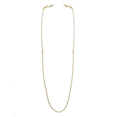 

2020 Chic Fashion luxury dual-use sunglasses chain for women metal pearl bracelet