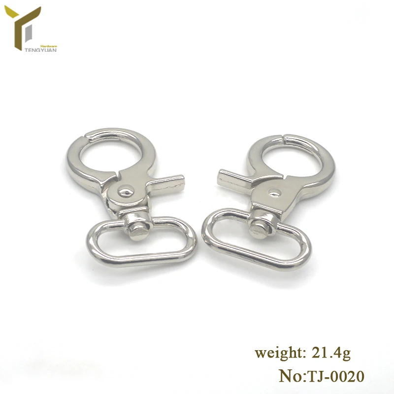 Wholesale High End Handbag/purse Metal Big Snap Hook Accessories Nickel
