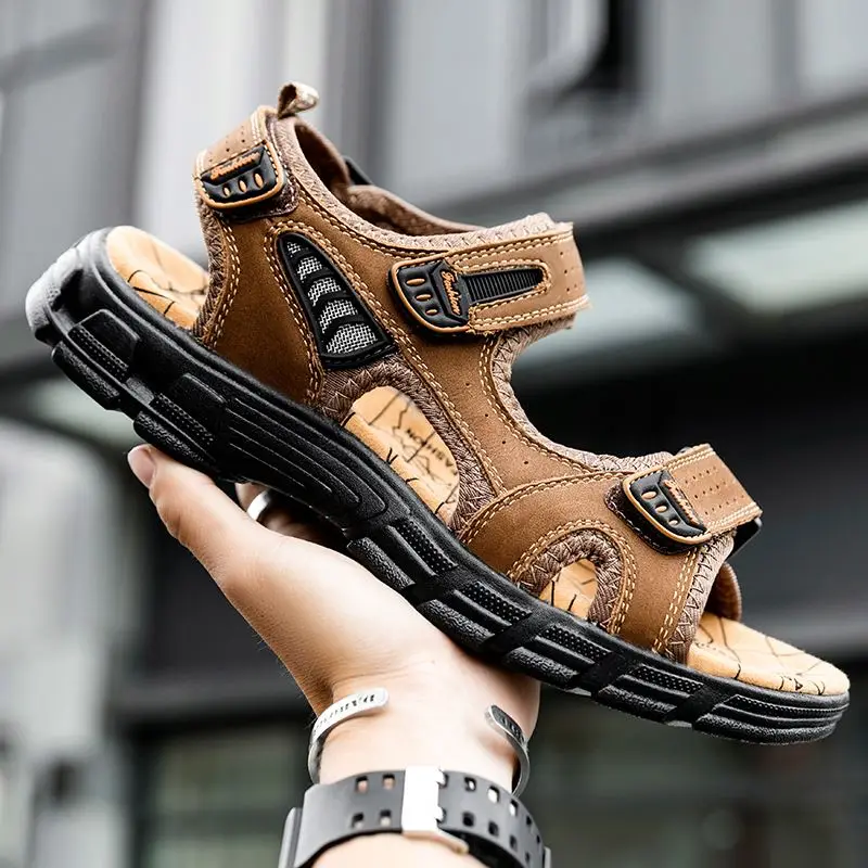 

New design summer beach flat platform outdoor sandals men shoes men's sandals, Optional