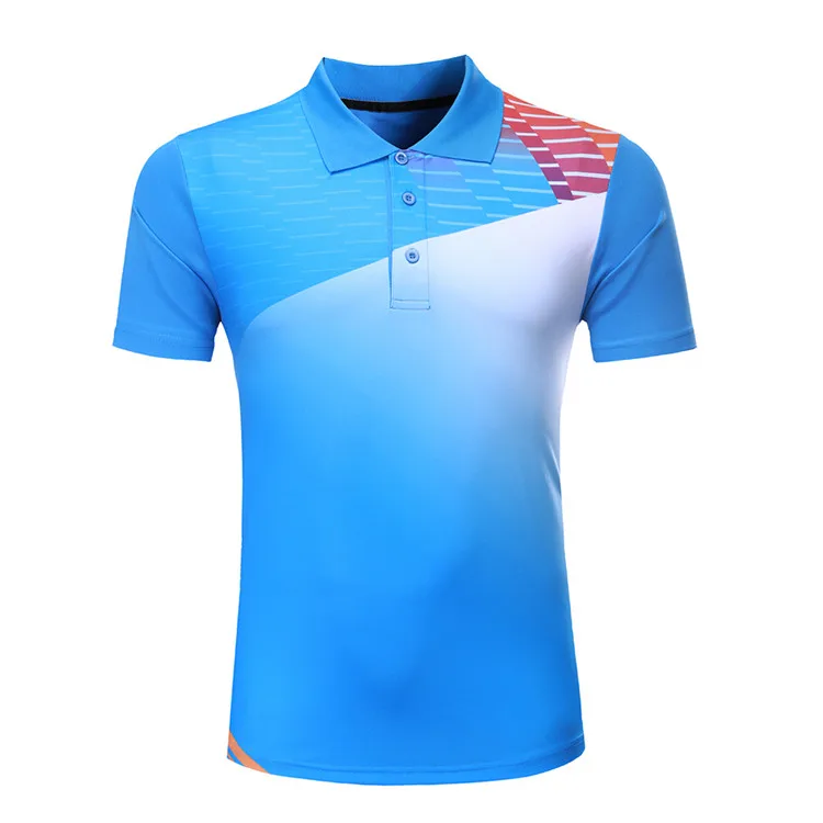 

table tennis jersey sublimation sportswear jersey polo shirt badminton uniforms, Customized color