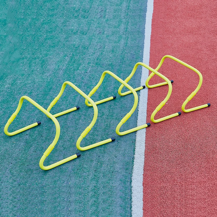 

Fitness Kids Running Football Soccer Mini Adjustable Athletics Speed Training Sport Agility Track Hurdles, Yellow