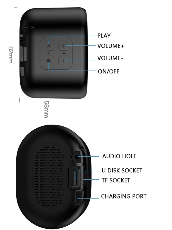 Amazon Best Seller Outdoor Portable Wireless Sports Bluetooth Speaker With USB - ANKUX.COM