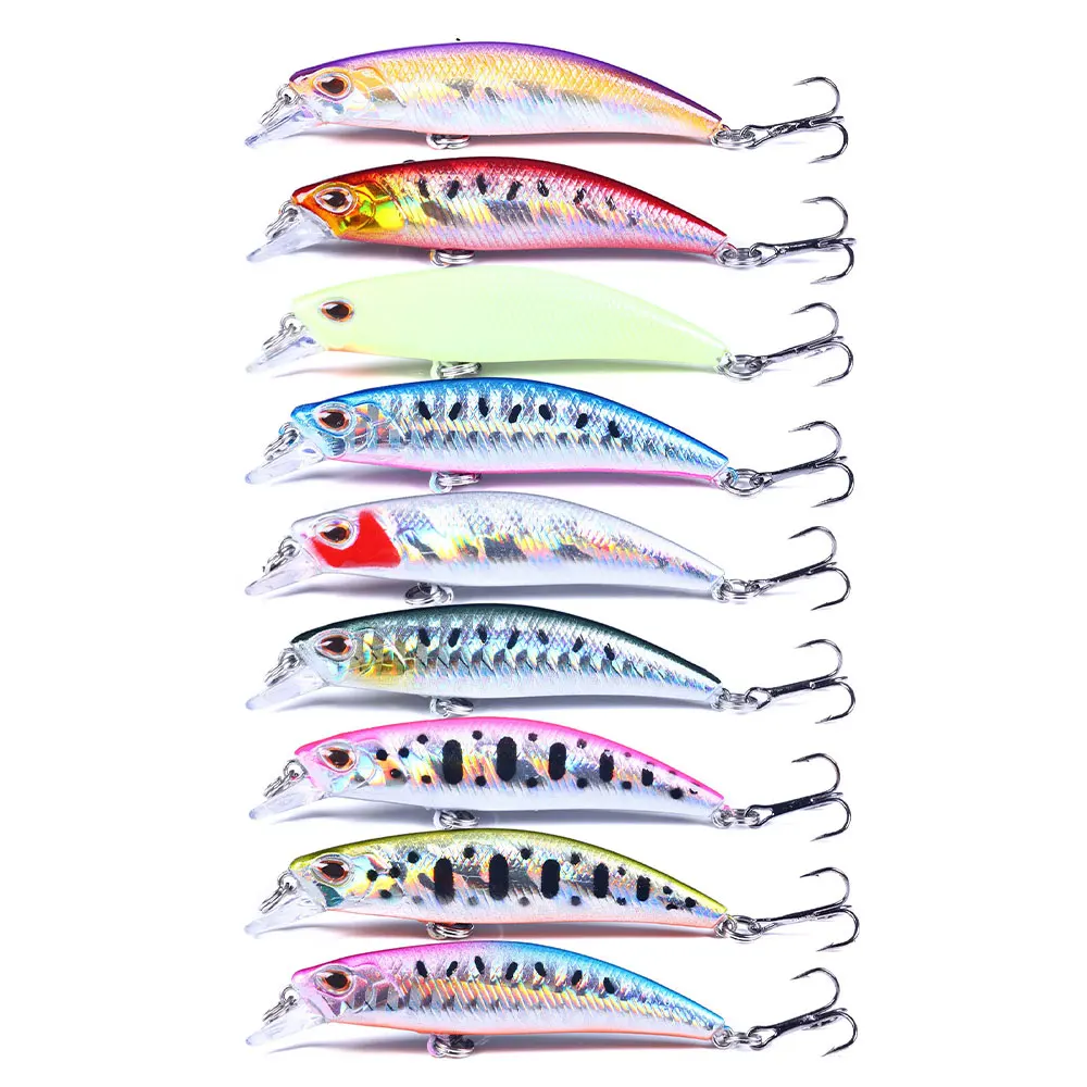

Lures Fishing Wholesale 68mm 6.5g Minnow Lure Hard Artificial Bait Sinking Saltwater Pesca Fishing Tackle, 9 colors available