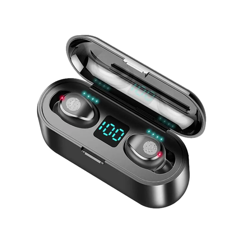 

Hot Selling Noise Cancelling Intelligent Touch Sport Wireless Earbuds F9 TWS Gaming Headphones Wireless Headset