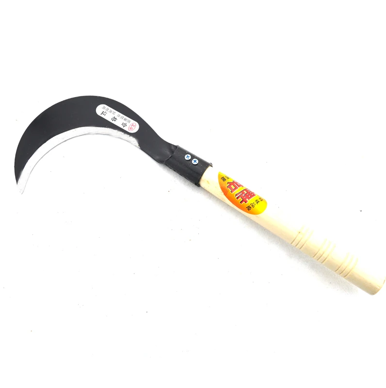 
General Purpose Tempered Steel Long Handle Farming Garden Grass Palm hand Sickle 