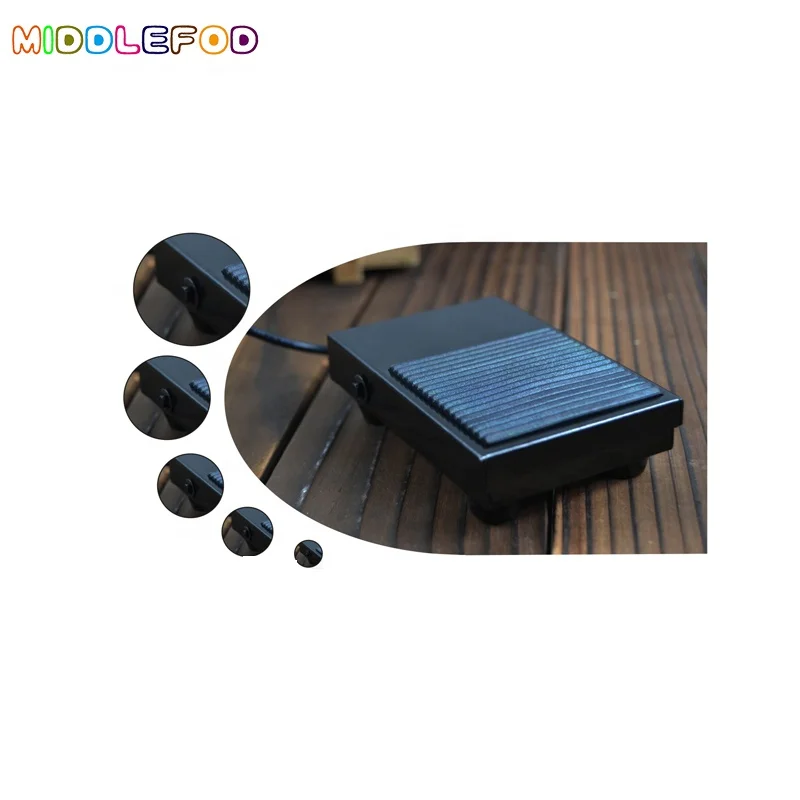 

Fully Metal Body Universal Sustain Pedal for MIDI Keyboard, Black
