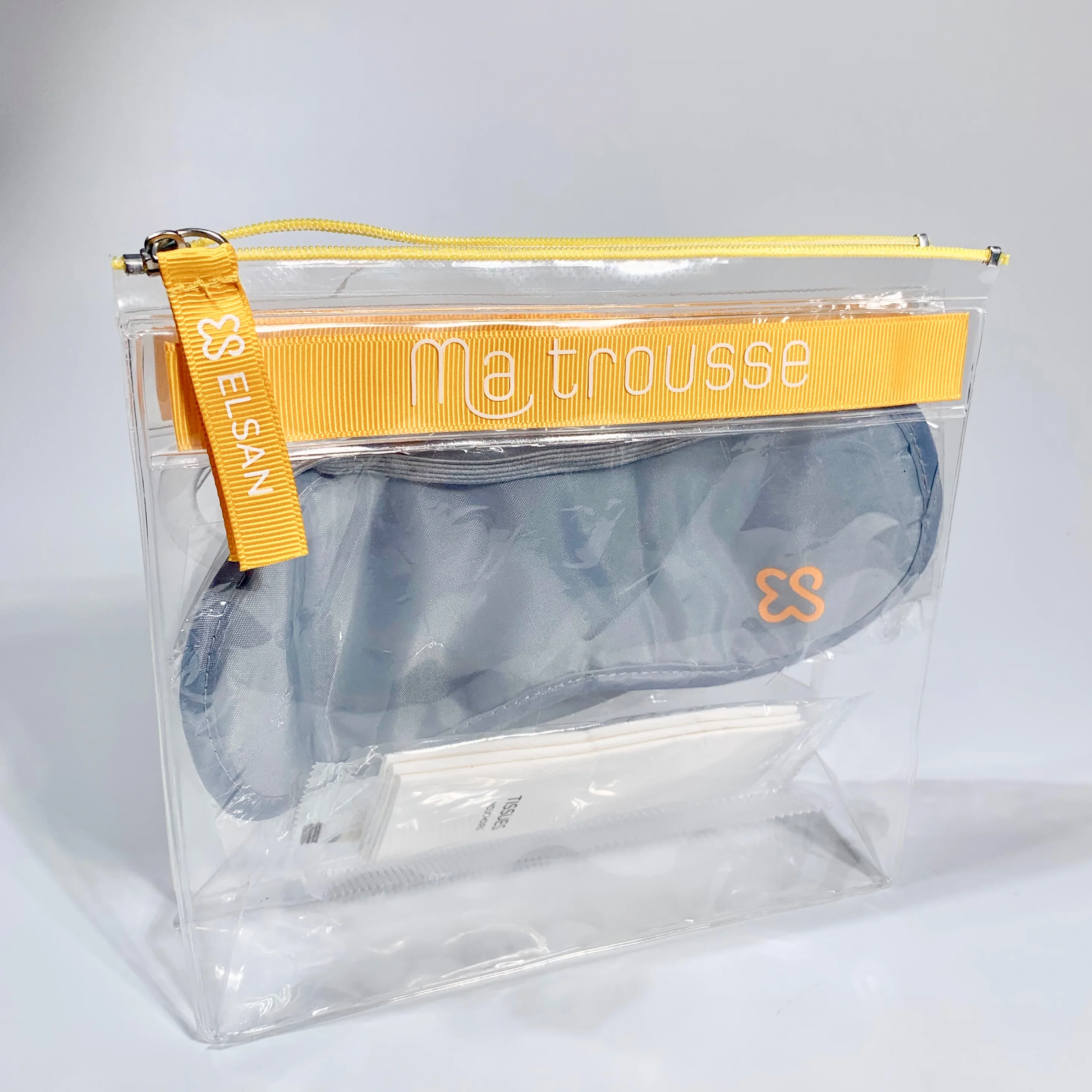 
Customized hotel amenity Comfort kit for airline and travel set with shoehorn comb pen eyemask 