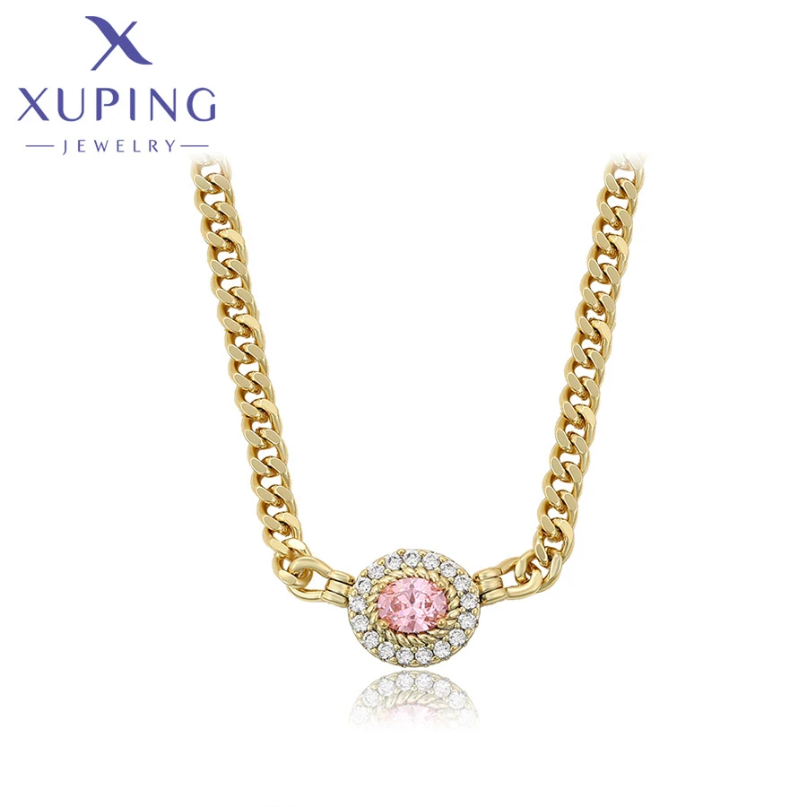 

A00919521 Xuping Jewelry fashion necklace 14K gold color Women Ancient Cool beautiful unique creative Gorgeous necklace