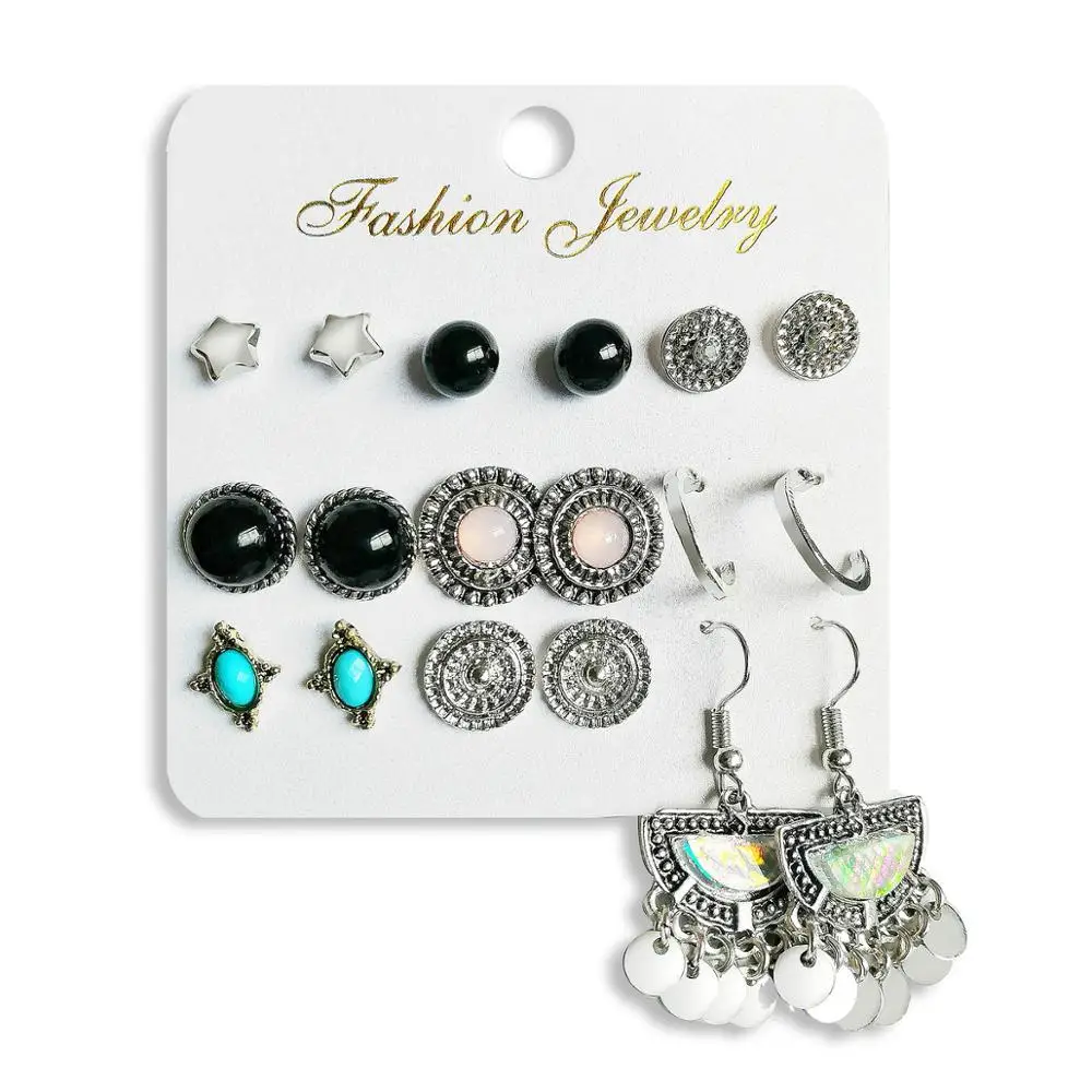 

Fashion multiple earring set For Women Wholesale N98280, Colors