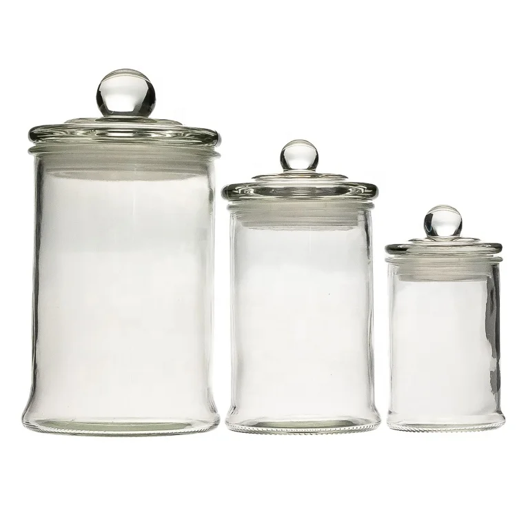 

Clear cookie candy tea spice packaging 150ml glass food storage jar with glass lid, Transparent