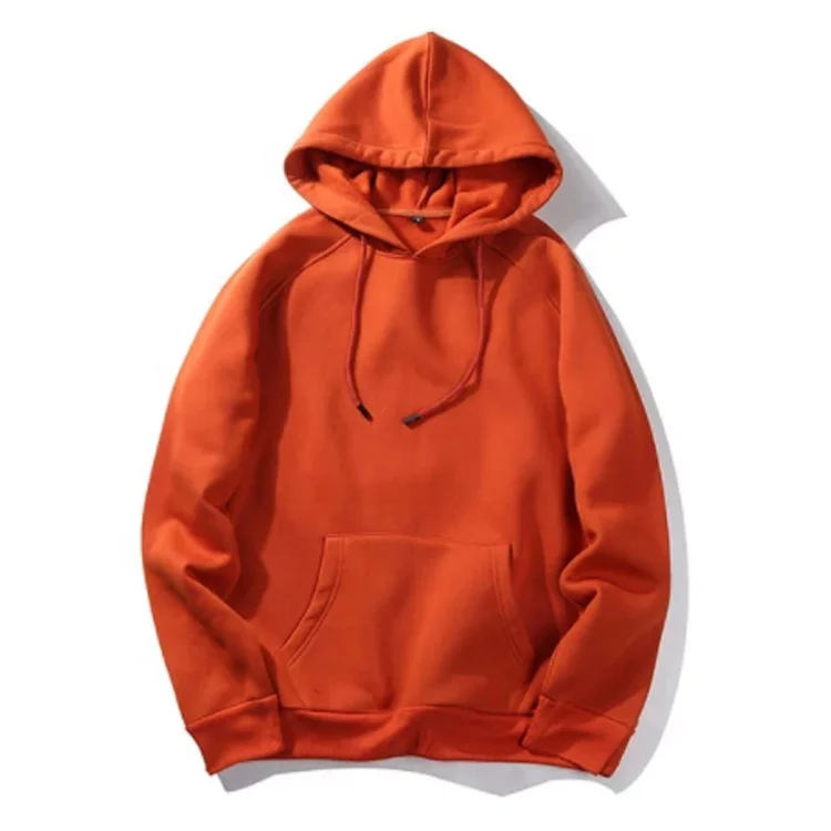 

Long Sleeve Printed Oversize Pullover Solid Color Mens Hoodies, Black