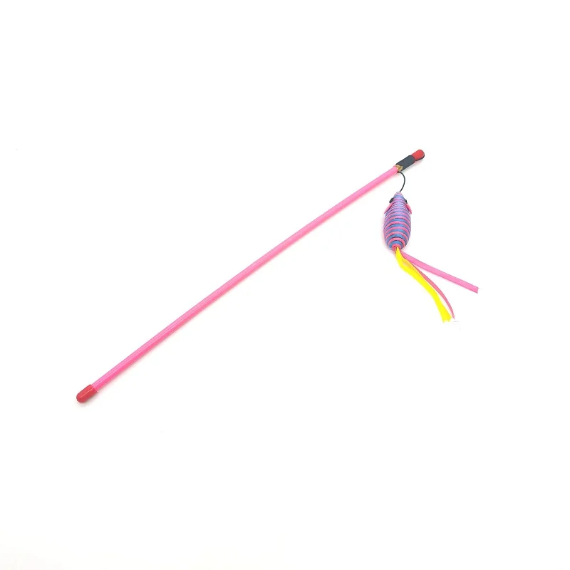 
Plastic Funny Cat Nip Toy Cat Teaser Stick 46.5cm,2 Asst 