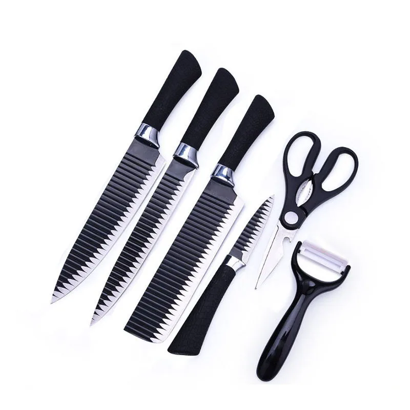 
6PCS kitchen knife set with painting 