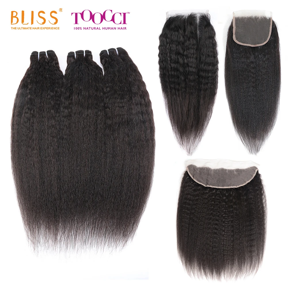 

Bliss 8a Wholesale Cuticle Aligned Natural Kinky Straight 100% Brazilian Human Hair Bundles Unprocessed Cheveux Remy Hair Weaves