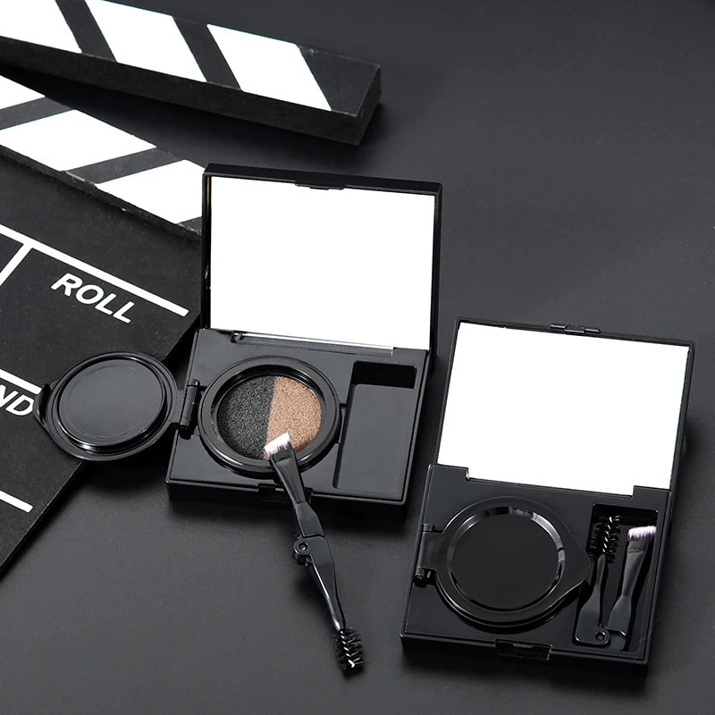 

VV-25r Eyebrow air Cushion double color eye brow waterproof black powder private label eyebrow gel