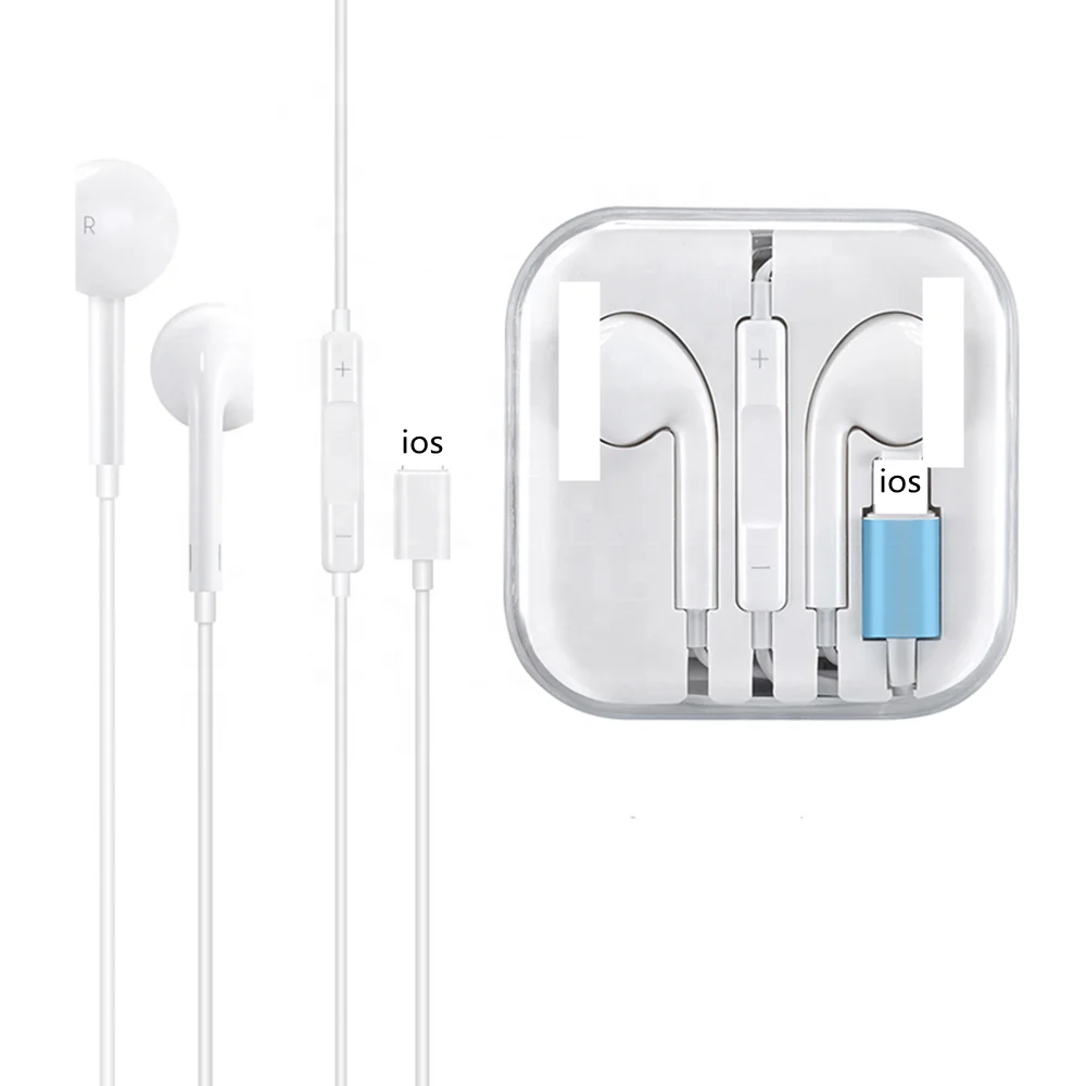 

Original 8pin Lighting Wired Earphones Portable Pop Music In-ear V5.0 Wire Earphone with Mic for Apple for iPhone 7/8/X/11/12