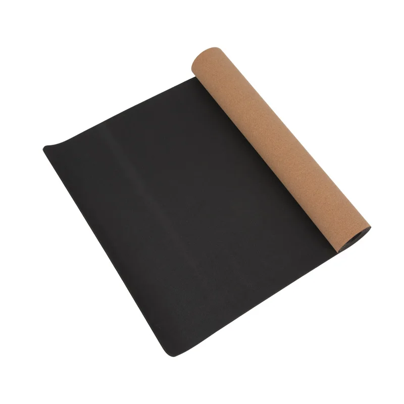 

Private label eco low moq cork natural rubber yoga mat, Cork color