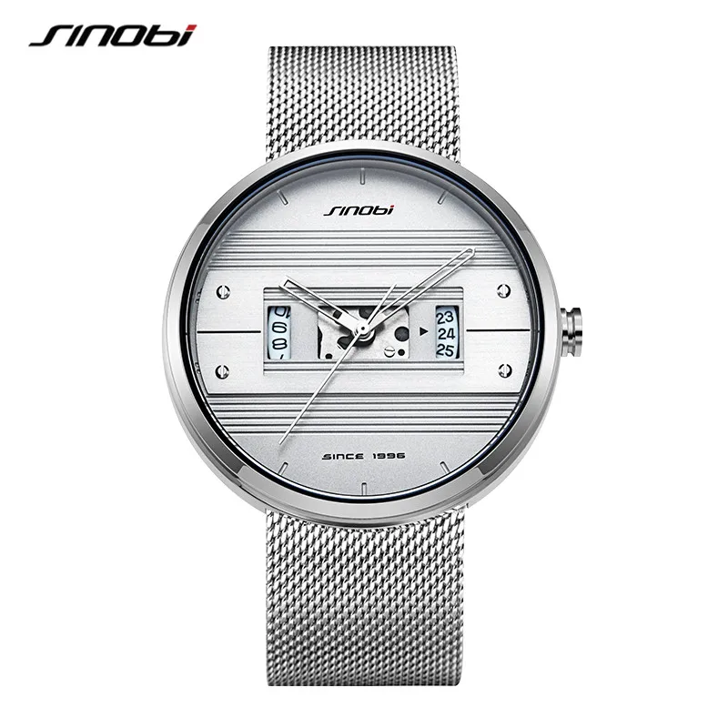 

SINOBI Custom Watch Design S9825G New Milano Reloj Para Hombre Japan Movt Wrist Own Brand Reloj Male Analog Watch