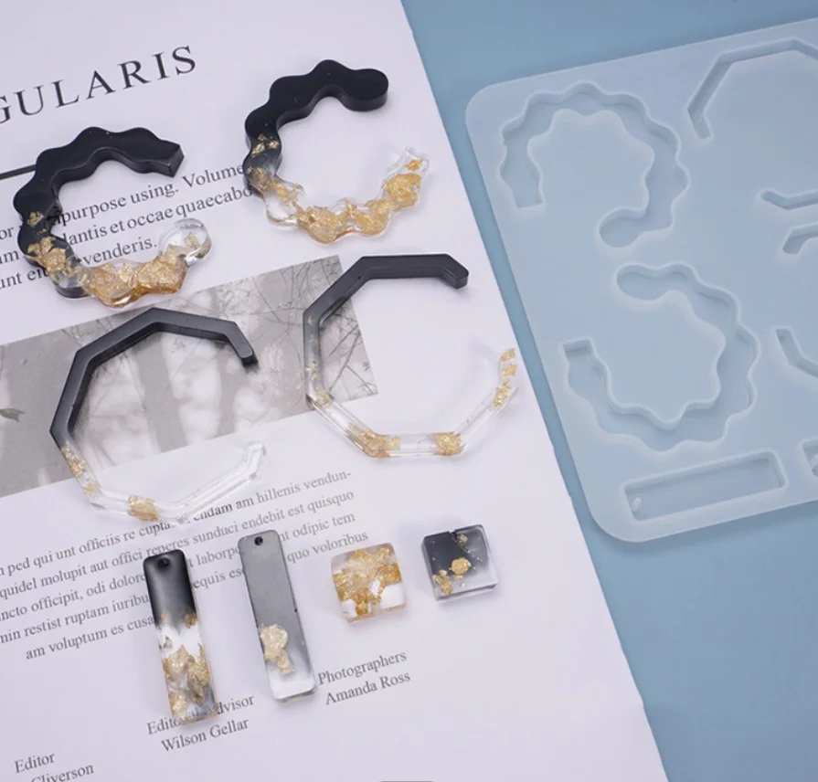 

Earring Silicone Resin Molds Jewelry Epoxy Moulds Earring Jewelry Resin For Diy Women Earrings Resin Jewelry Pendant Craft