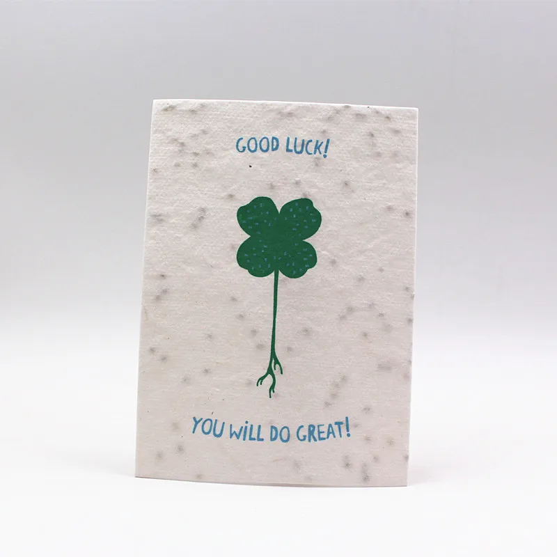 
Eco-friendly Recycled seed paper bookmark Seed card Biodegradable Paper Seed Business Card 