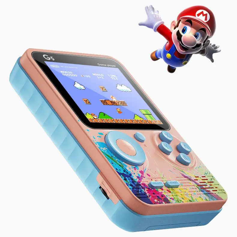 

Wholesale Kids Toys Retro Classic 500 in 1 Portable Video Game Consoles Handheld Game Player, Blue, pink, green, grey