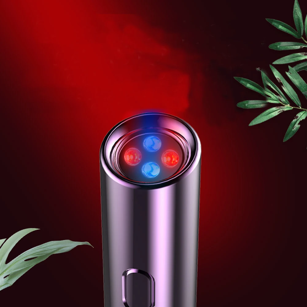 

Best handheld home use Portable facial wrinkles Skin Care treatment rejuvenation device blue led red light therapy