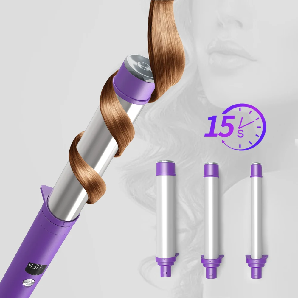 

Vkk Low Price 3 Barrel Curling Iron Wand Hair Styler Curler Electric Hair Curlers