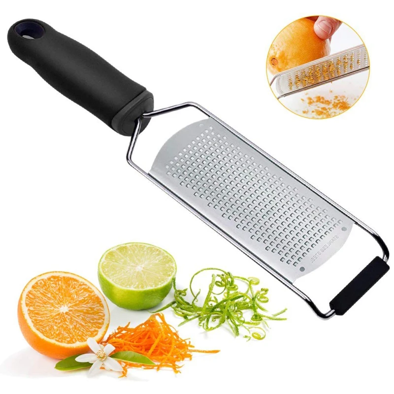 

Food Grade Stainless Steel Cheese Plane / Grater With Plastic Handle, Custom color