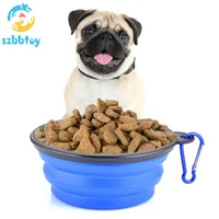 

natural rubber silicone travel pet dog bowl collapsible dog bowl silicon dog food bowl