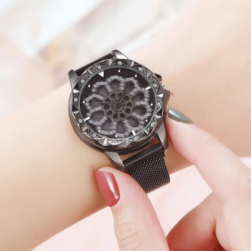 

Mesh Belt Starry magnetic watch woman magnetic watch strap magnetic watch for women under $3