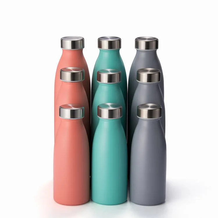 

Mikenda double wall stainless steel water bottle customize logo milk water bottles stainless steel, Can customize all kind of colors