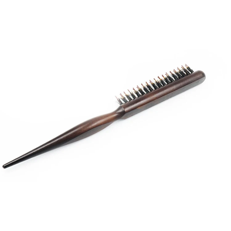 

Nylon Steel Rainbow en Needle Anti-static en Massage Airbag Comb, Brown