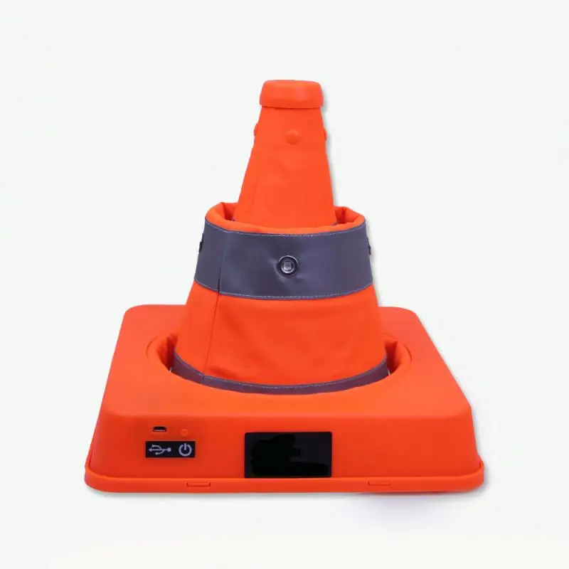 
LED Warning Light Universal Telescopic Traffic Cone Collapsible 