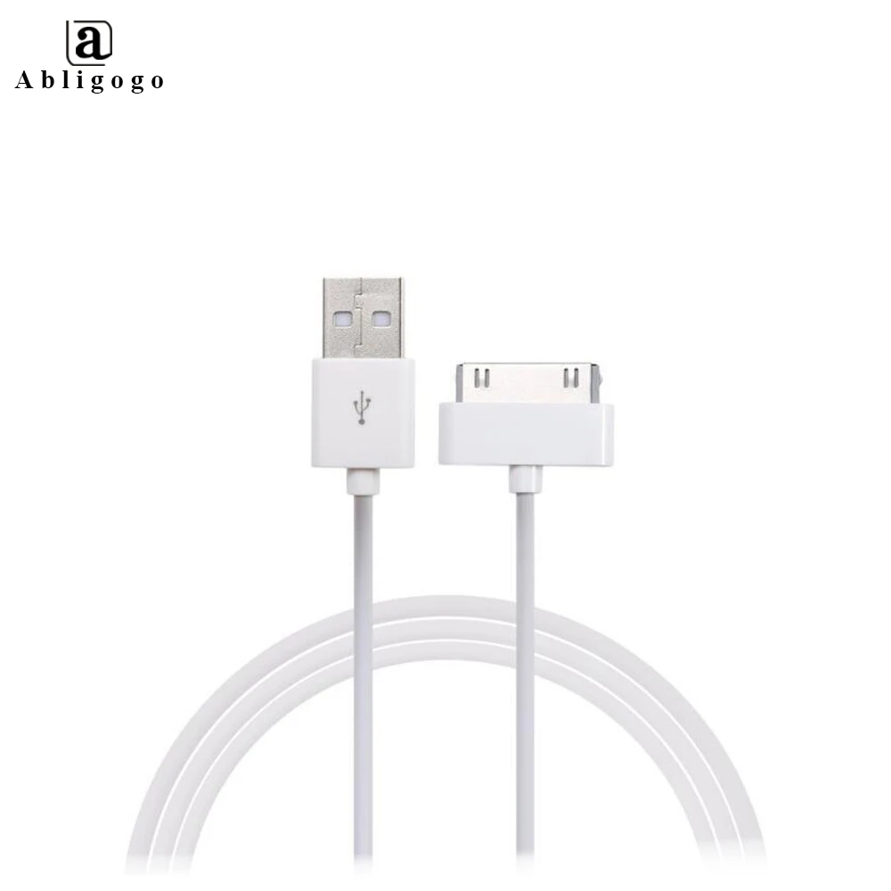 

Top Supplier 30 Pin Data Cable For iPhone 4 4s iPod Nano iPad 2 3 iPhone 3GS 3G 4 s USB Kabel Wire Charger Phone Charging Cord, White