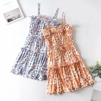 

B51827A Western vintage new arrival women fashion leopard printed slip dress, Show