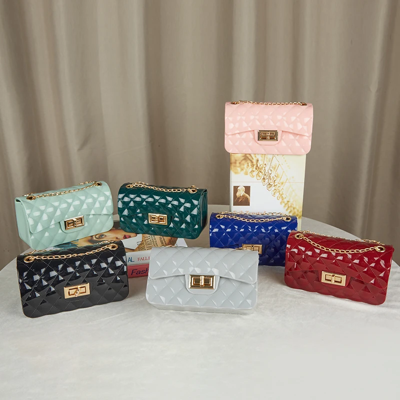 

Jelly Bags Women Handbags Ladies Jelly Purse Women Hand Bags Ladies Purses And Handbags, Red/green/blue/black/pink/gray/fruity green