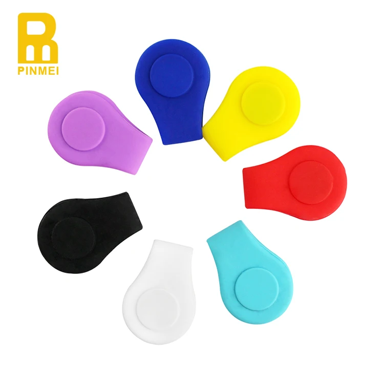

Blank Silicone Magnetic Hat Clip With Golf Ball Marker Golfer Gift 7 Colors Cap Clips