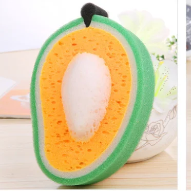 

Cute Fruit Soft Mesh Bath Sponge Brush Exfoliation Massage Scrubber