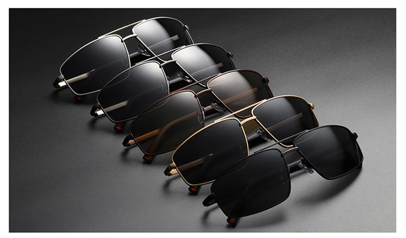 Hot sale TR 90 metal men polarized logo printing sunglasses