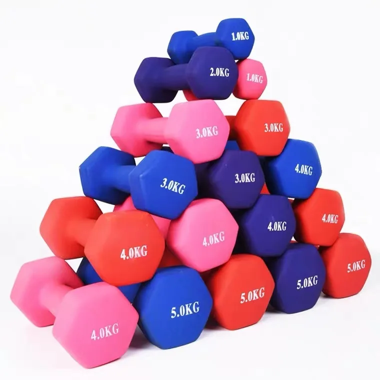 

Factory Direct Sell 0.5-10Kg Hexagonal Dumbbell Home Aerobics Yoga Gym Woman Fitness