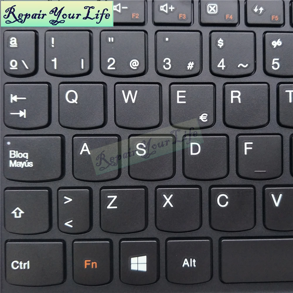 筆記本電腦鍵盤 sp 西班牙語為聯想瑜伽 11s 黑色框架 9z. n9zsn.