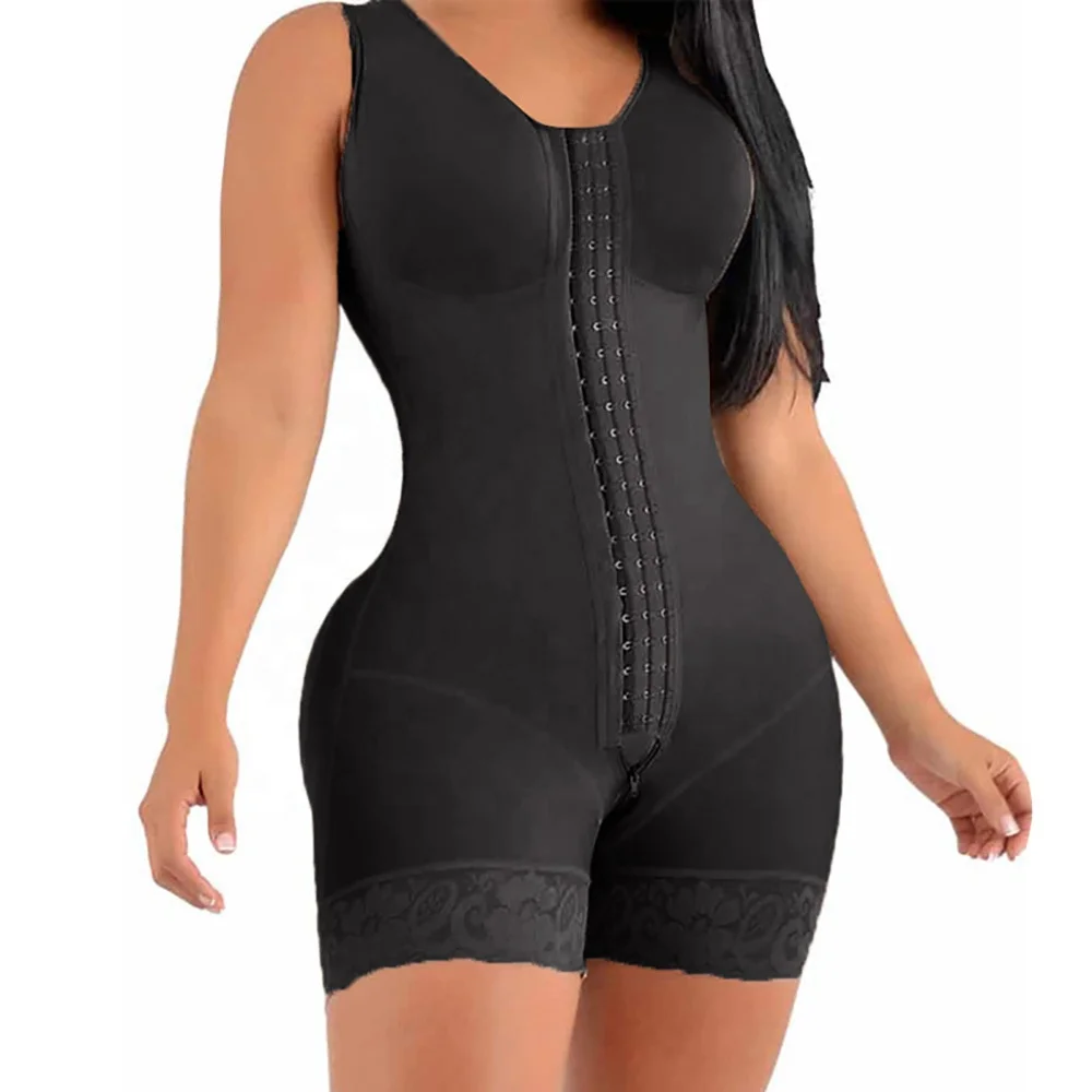 

INTIFLOWER BL05 Custom Post-Surgery Fajas Colombianas Plus Size Shapewear Women Full Body Tummy Control Bodysuit