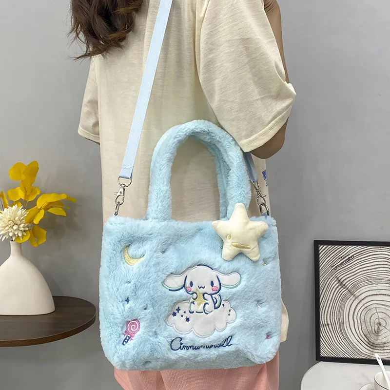 

New Arrival Kawaii Cinnamoroll Sanrio Kuromi Plush Bag My Melody Anime Handbags Sanrio Backpack for Girls